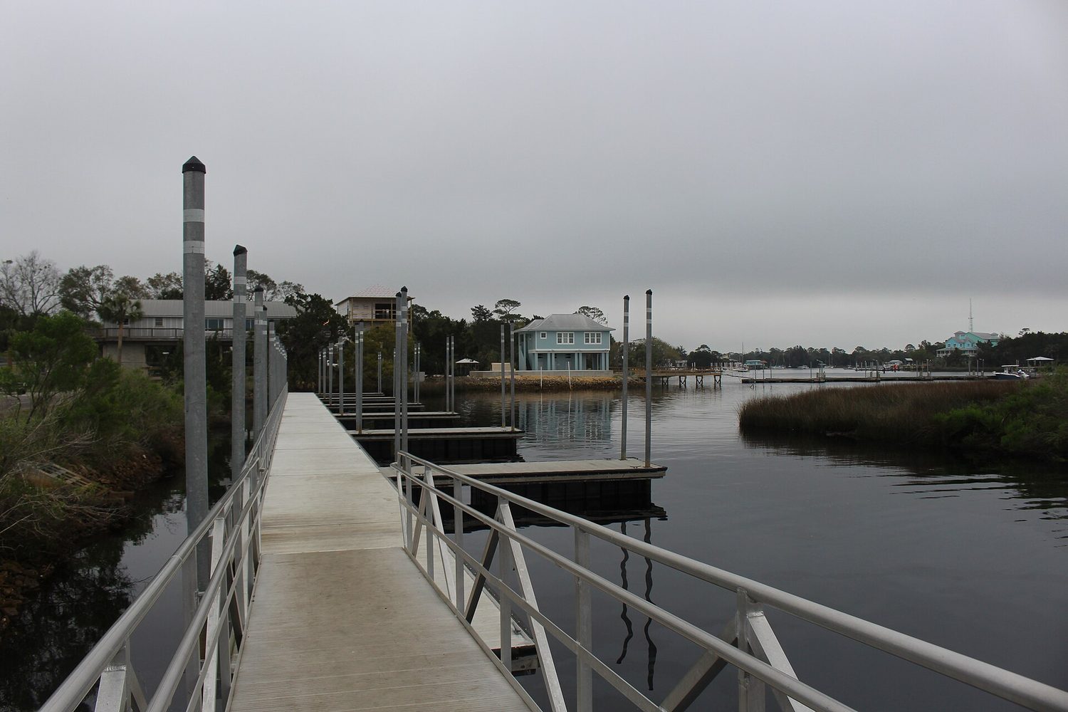 Steinhatchee River at main boat ramp looking east
